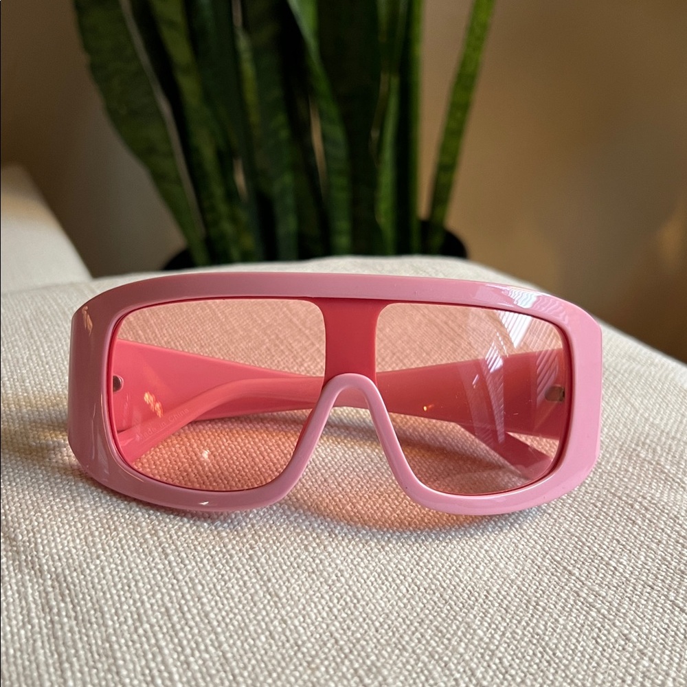 Pink Shield Sunglasses